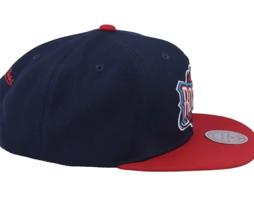 Snapback-Mitchell & Ness Houston Rockets Team 2 Tone 2.0 Navy/Red Snapback - Blue
