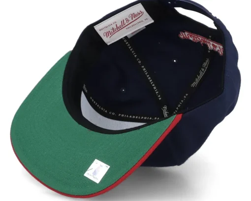 Snapback-Mitchell & Ness Houston Rockets Team 2 Tone 2.0 Navy/Red Snapback - Blue