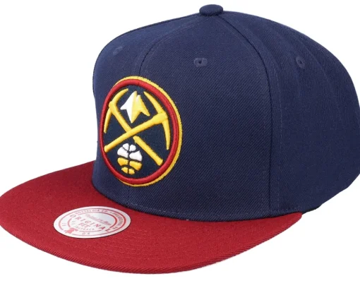 Snapback-Mitchell & Ness Houston Rockets Team 2 Tone 2.0 Navy/Red Snapback - Blue