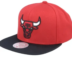 Snapback-Mitchell & Ness Houston Rockets Team 2 Tone 2.0 Navy/Red Snapback - Blue