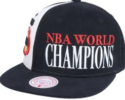 Snapback-Mitchell & Ness Houston Rockets 75Th Canal World Champ Hwc Black Snapback -