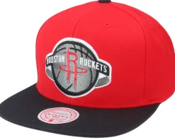Snapback-Mitchell & Ness Houston Rockets Wool 2 Tone Royal/Yellow Snapback -