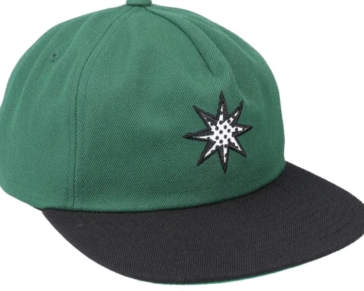 Snapback-HUF Star Dark Green Snapback -