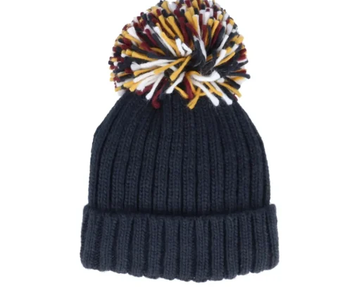 New Beechfield Hygge Beanie French Navy Pom -