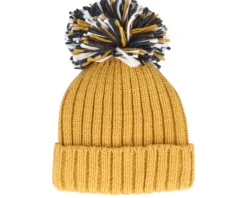 Fashion Beechfield Hygge Beanie Mustard Pom -