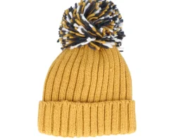 Fashion Beechfield Hygge Beanie Mustard Pom -