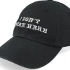 Dad Cap-Iconic I Dont Work Here Dad Cap - Black