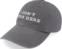Dad Cap-Iconic I Dont Work Here Dad Cap - Black
