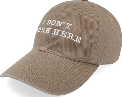 Dad Cap-Iconic I Dont Work Here Dad Cap - Black