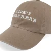 Dad Cap-Iconic I Dont Work Here Driftwood Dad Cap - Beige