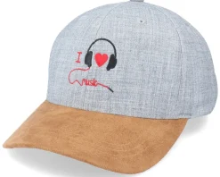 Adjustable-Iconic I Love Music Heather Grey/Suede Adjustable -
