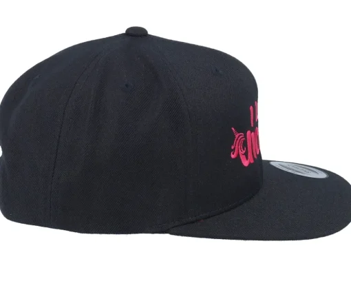 Snapback-Unicorns I Love Black Snapback -