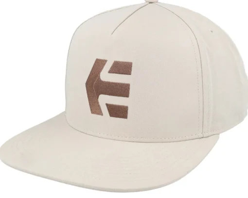 Snapback-Etnies Icon Tan/Brown Snapback - Beige