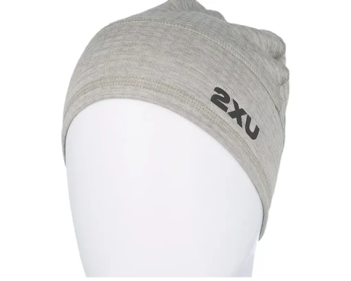 Best 2XU Ignition Carbon/Black Reflective Beanie - Grey