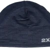 Sport Beanies-2XU Ignition Midnight/Silver Reflective Beanie - Blue