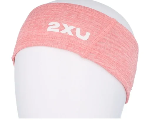 Headband-2XU Ignition Pink Glow/White Reflective Headband -