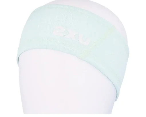Sport Beanies-2XU Ignition Reflective Glacier/White Headband - Green