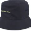 Buckets-Calvin Klein Institutional Hat Black Bucket -