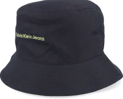 Buckets-Calvin Klein Institutional Hat Black Bucket -