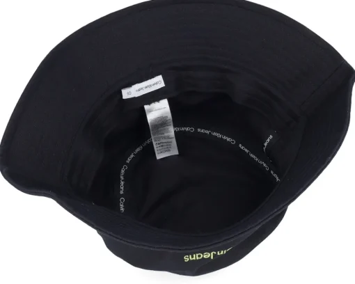 Buckets-Calvin Klein Institutional Hat Black Bucket -