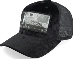 Trucker-Calza Pennello Italy Street And Classic Car Velvet /Ivory A-Frame Trucker - Green