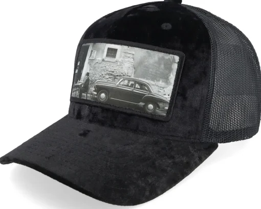 Trucker-Calza Pennello Italy Street And Classic Car Velvet /Ivory A-Frame Trucker - Green