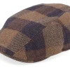 Clearance Stetson Ivy Cap Check Wool Brown Flat Cap -