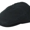 Flat Caps-Stetson Ivy Cap Cotton Black Flat cap -