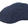Organic Caps-Stetson Ivy Cap Delave Organic Cotton Navy Flat Cap -