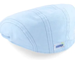Best Stetson Ivy Cap Organic Cotton Sustainable Flatcap - Blue