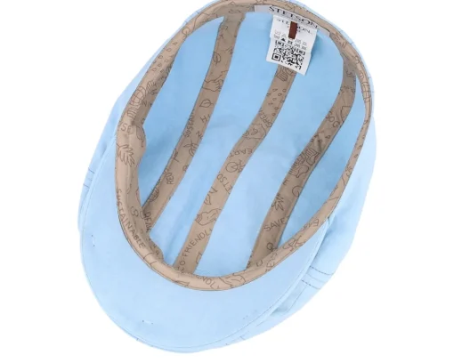 Best Stetson Ivy Cap Organic Cotton Sustainable Flatcap - Blue
