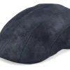 New Stetson Ivy Cap Pigskin Black Flat Cap -