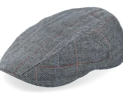 Online Stetson Ivy Cap Silk Black Herringbone Flat Cap -