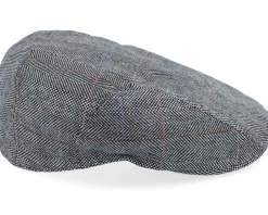 Online Stetson Ivy Cap Silk Black Herringbone Flat Cap -