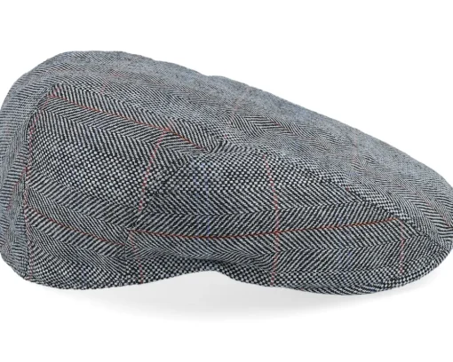 Online Stetson Ivy Cap Silk Black Herringbone Flat Cap -