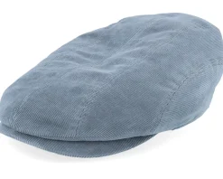 Flat Caps-Stetson Ivy Cap Sustainable Corduroy Blue Flat Cap -