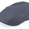 Flat Caps-Stetson Ivy Cap Wool Twill Charcoal Flat Cap -