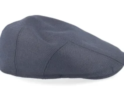 Flat Caps-Stetson Ivy Cap Wool Twill Charcoal Flat Cap -