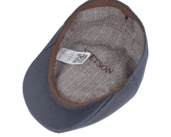 Flat Caps-Stetson Ivy Cap Wool Twill Charcoal Flat Cap -