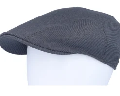 Flat Caps-Stetson Ivy Cap Wool Twill Charcoal Flat Cap -