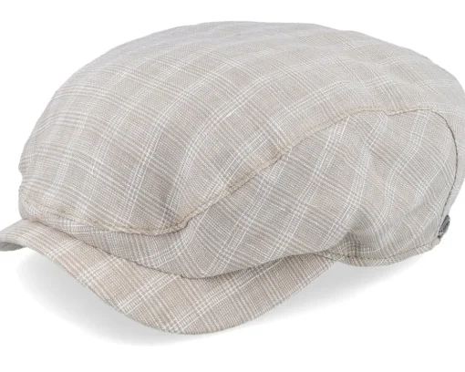 Flat Caps-Wigéns Ivy Contemporary Cap 103 Ecru Flat Cap -