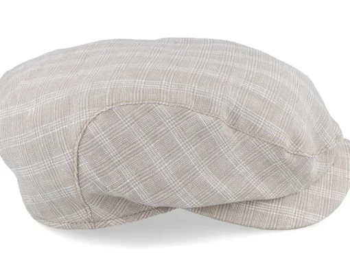 Flat Caps-Wigéns Ivy Contemporary Cap 103 Ecru Flat Cap -