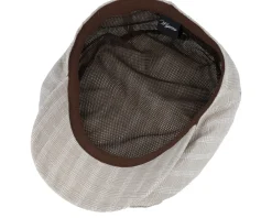 Flat Caps-Wigéns Ivy Contemporary Cap 103 Ecru Flat Cap -