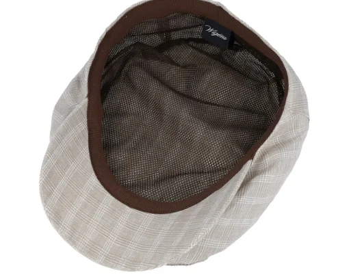 Flat Caps-Wigéns Ivy Contemporary Cap 103 Ecru Flat Cap -