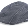 Fashion Stetson Ivy CO/PE Ear Flap Black Flat Cap -