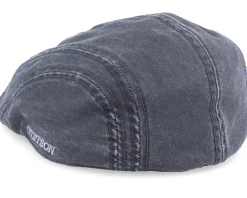 Fashion Stetson Ivy CO/PE Ear Flap Black Flat Cap -