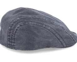Fashion Stetson Ivy CO/PE Ear Flap Black Flat Cap -