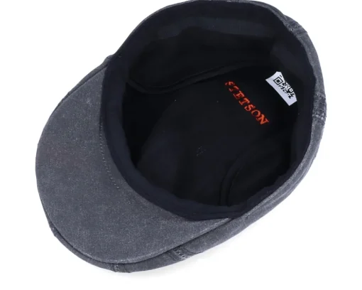 Fashion Stetson Ivy CO/PE Ear Flap Black Flat Cap -