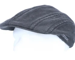Fashion Stetson Ivy CO/PE Ear Flap Black Flat Cap -