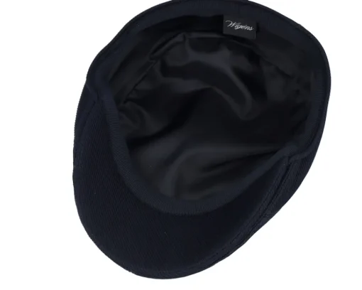 Flat Caps-Wigéns Ivy Modern Cap Black Flat Cap -